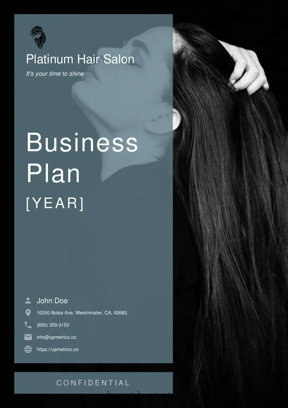 Fill in Your Hair Salon Business Plan Template